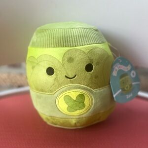 Zaid 7” Squishmallows Pickle Jar Plush Food Squad Toy  2024 Jazwares Rare Plush